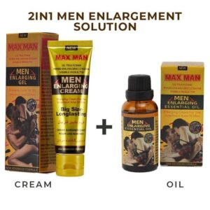 MAXMAN 2 in 1 Men Penis Enlargement Cream with Oil